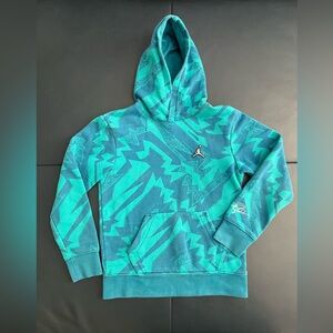 Michael Jordan Air Jordan Hoodie Teal/Aqua Blue Youth size M